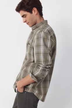 Camisa popel&iacute;n cuadros