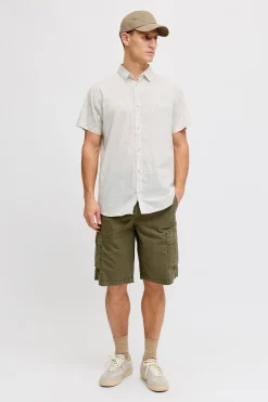 Camisa popel&iacute;n manga corta