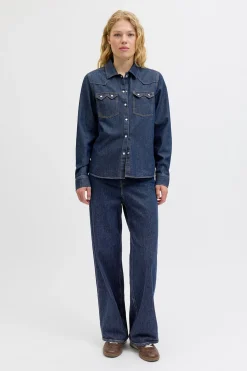 Camisa regular fit denim