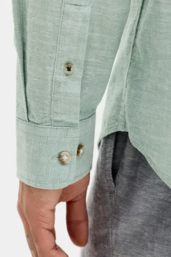 Camisa regular fit lino