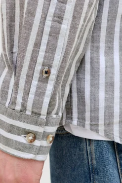 Camisa regular fit lino