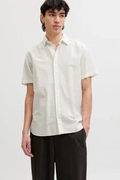 Camisa regular fit lino