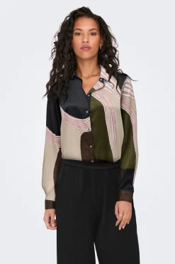 Camisa satinada