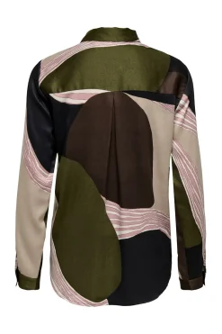 Camisa satinada