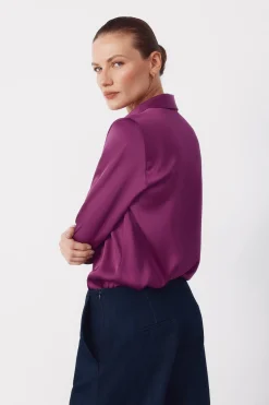 Camisa satinada