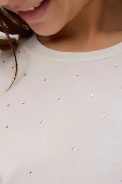 Camiseta algod&oacute;n brillantes