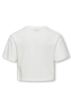 Camiseta cropped estampado frontal