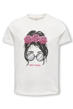 Camiseta de manga corta con estampado frontal