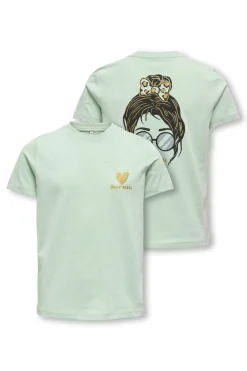Camiseta de manga corta con estampado frontal