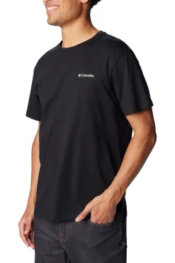 Camiseta de manga corta de algod&oacute;n org&aacute;nico Basic Logo&trade; de Columbia para hombre