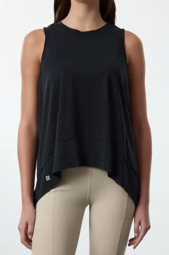 Camiseta deportiva yoga sin mangas