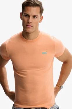 Camiseta manga corta b&aacute;sica con logotipo peque&ntilde;o
