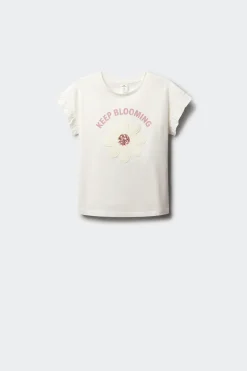 Camiseta manga corta blooming niña