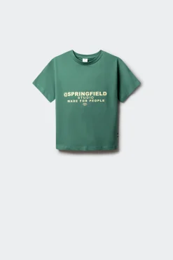 Camiseta manga corta boxy niño