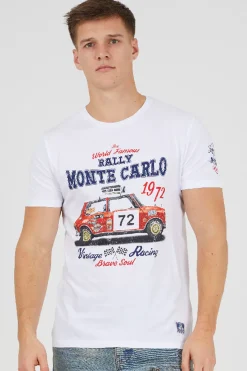 Camiseta manga corta estampada