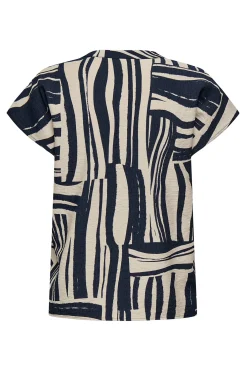 Camiseta manga corta fluida
