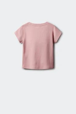 Camiseta manga corta rib ni&ntilde;a