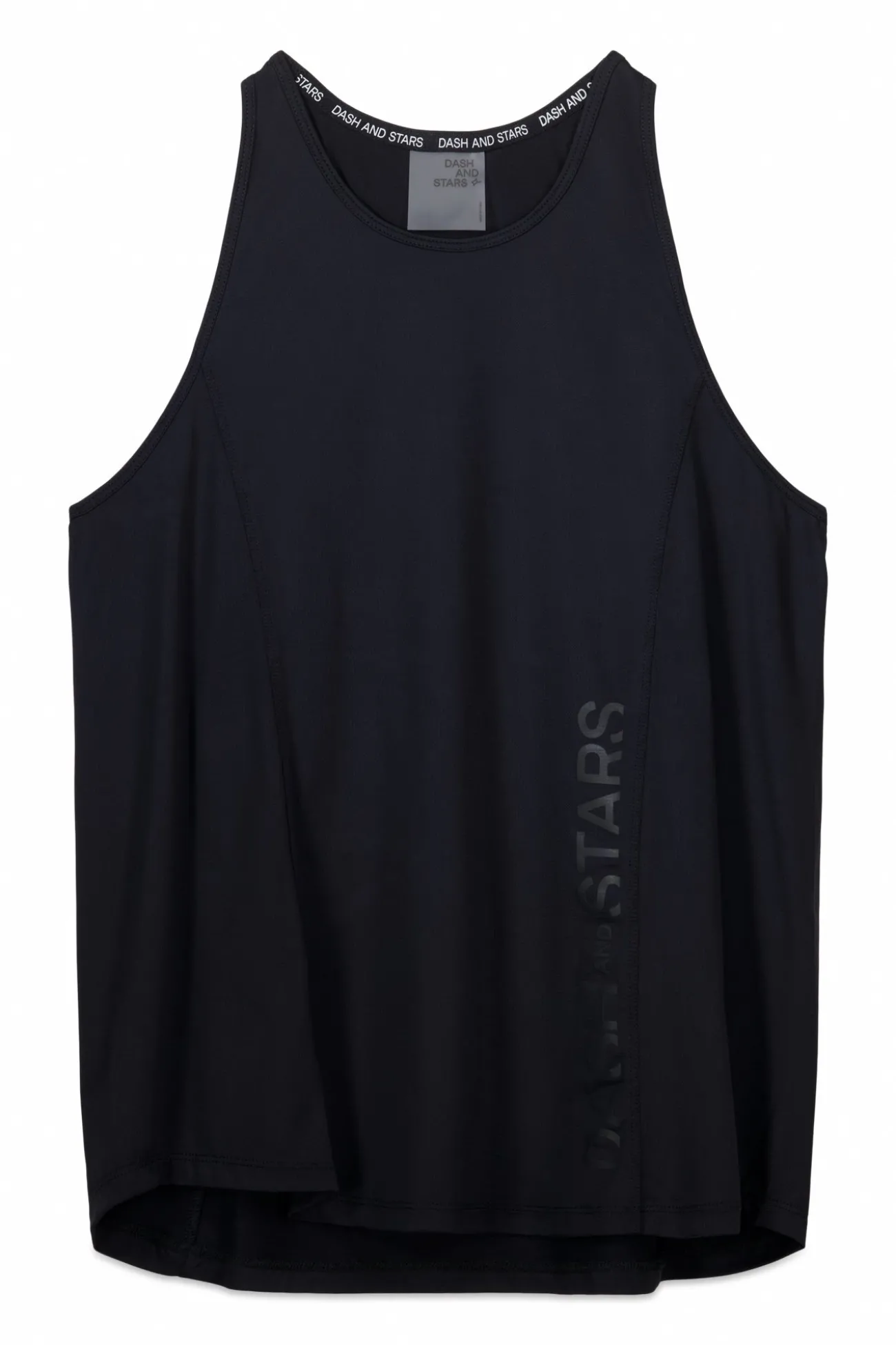 Camiseta microfibra halter negra