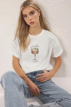 Camiseta oversize manga corta