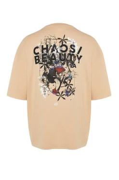 Camiseta oversize manga corta