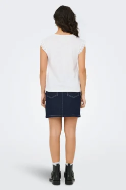 Camiseta sin mangas encaje