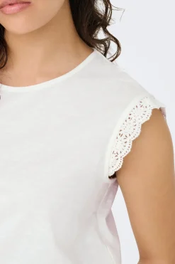 Camiseta sin mangas encaje