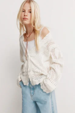 Cardigan calados niña