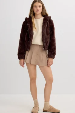 Cazadora Pelo Con Capucha