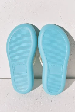 Chanclas efecto bloques color