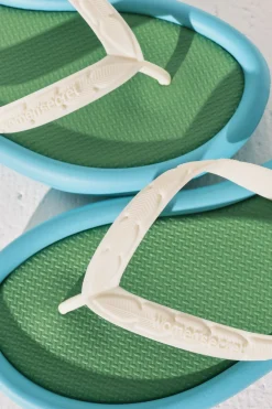 Chanclas efecto bloques color