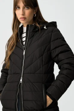 Chaqueta Acolchada con Capucha Removible