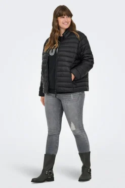 Chaqueta acolchada cremallera talla grande