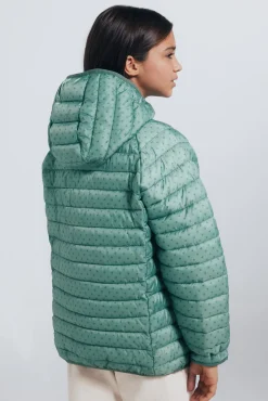 Chaqueta acolchada estrellas ni&ntilde;a
