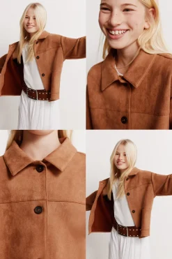 Chaqueta antelina ni&ntilde;a