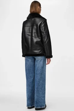 Chaqueta aviador polipiel borrego