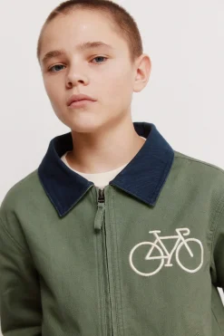 Chaqueta bici con capucha para ni&ntilde;o.