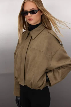 Chaqueta bomber efecto ante