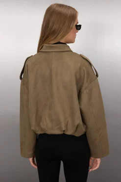 Chaqueta bomber efecto ante