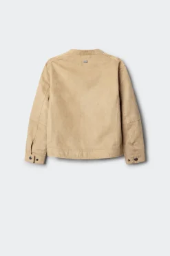 Chaqueta de antelina para ni&ntilde;o.
