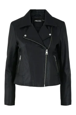 Chaqueta de piel tipo biker