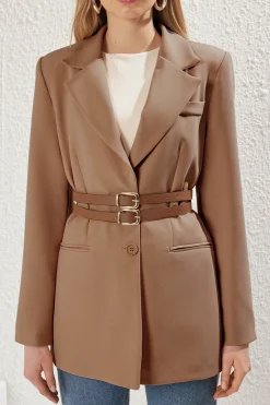 Chaqueta doble cintur&oacute;n