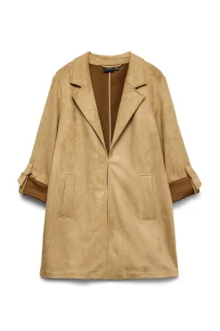 Chaqueta efecto ante cuello de solapa