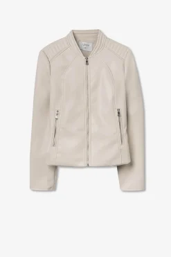 Chaqueta efecto piel