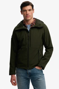 Chaqueta hombre sofshell con capucha