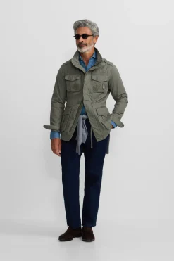 Chaqueta militar parches dye