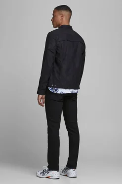 Chaqueta motera simil ante