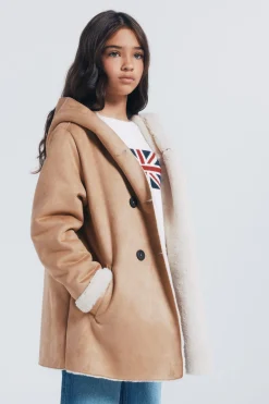 Chaqueta pa&ntilde;o cruzada ni&ntilde;a