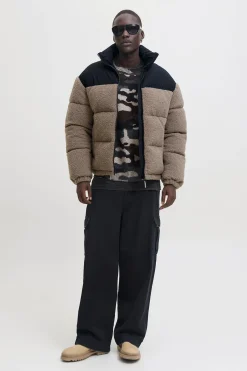Chaqueta puffer teddy