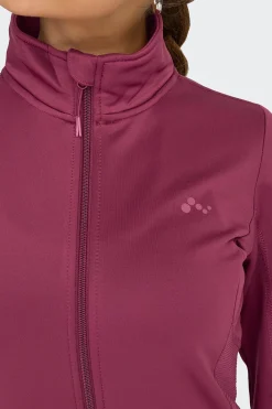 Chaqueta t&eacute;cnica cuello alto con cremallera