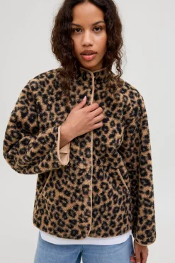 Chaqueta teddy leopardo